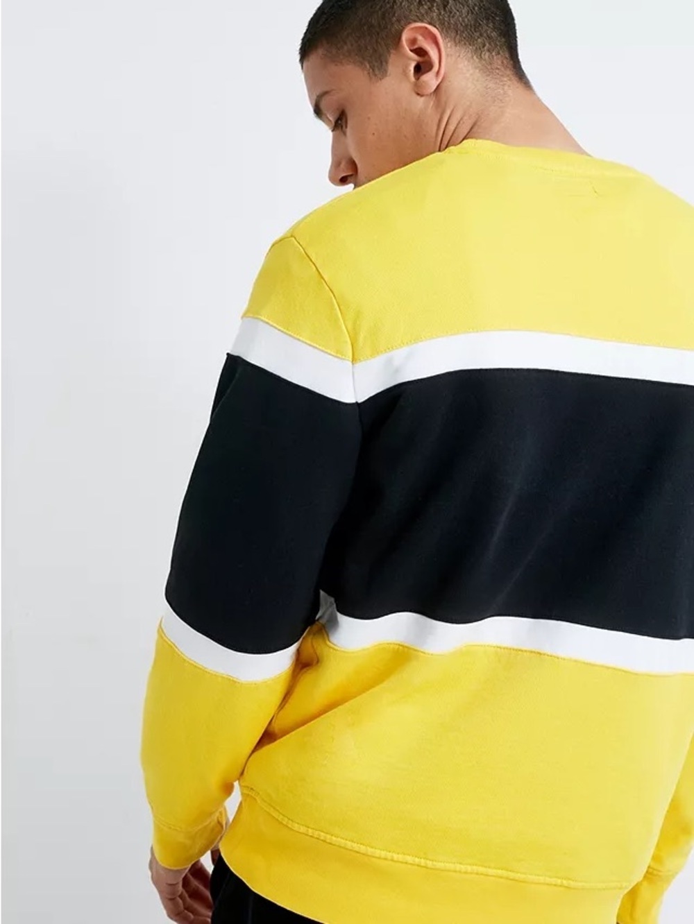 Levi’s HEAVYWEIGHT 100% Cotton Spellout Colorblock Crewneck - Racing Vibe - Picture 2 of 9